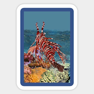 Spotfin Lionfish Sticker